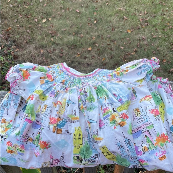 Le Za Me smocked romper size 18 months - Picture 1 of 8